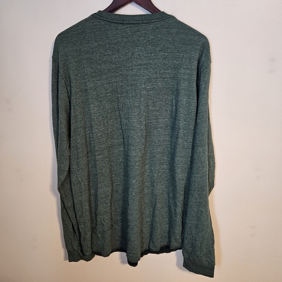 Marine Layer Shirt Green Henley Soft Neutral Comfy Casual Classic Buttons - Picture 3 of 10